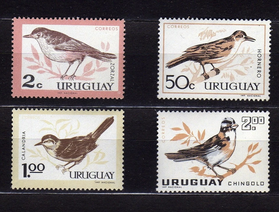 URUGUAY #695-698 MNH COMPLETE SET OF BIRDS - Image 1 of 1