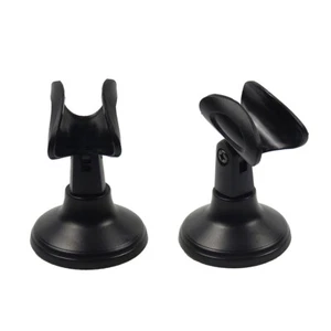 Pair Flexible Adjustable Microphone Stands Clamp Clip Holder Base Mount Stands - Picture 1 of 18
