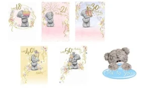 Tarjeta de felicitación de cumpleaños Me to You Tatty Teddy 18 21 30 40 50 - Imagen 1 de 14