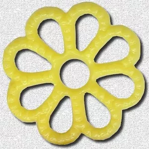 311060*** 50 ACRYL BLUMENVERBINDER 13,7mm GELB - Bild 1 von 1