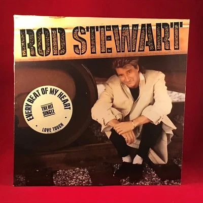 ROD STEWART Every Beat Of My Heart 1986 UK VINYL LP + INNER Love Touch  record - Image 1 of 2
