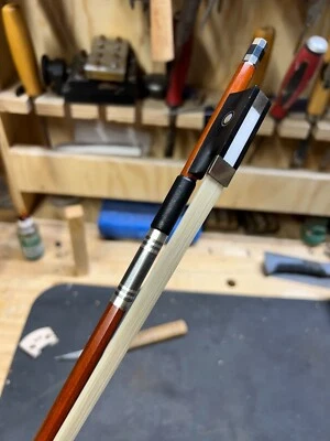 1/4 Size Violin Bow Advanced Wood Warm Tone Natural Horsehair - Image 1 of 4