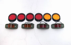 Humvee Side Marker Light with Reflectors Kit LED 5 tons m998 Green - Picture 1 of 3