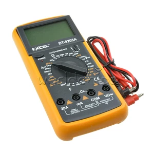 DT9205A Digital Multimeter LCD AC/DC Ammeter Resistance Capacitance Tester - Picture 1 of 2