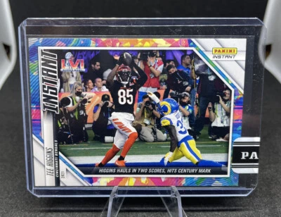 BENGALS TEE HIGGINS 2021 Panini Instant #258 VERSICOLOR SSP 2/5 Super Bowl - Image 1 of 2