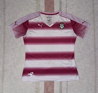 Santos Laguna S.A. de C.V. 女式罕见彪马粉色球衣 XL 码 — 第 1/4 张图片