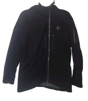 Stormtech HR-1 Epsilon 2 Softshell Women's Black Hooded Charcoal Twill Jacket XL - Image 1 of 4