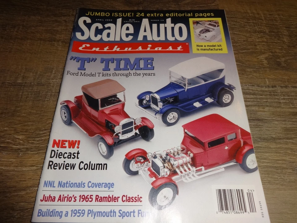 SCALE AUTO ENTHUSIAST  MAGAZINE  APRIL 2000     MODEL KITS - Image 1 of 1