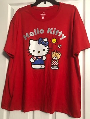 Camiseta para mujer Hello Kitty By Sanrio talla X-grande nueva con etiquetas B5 Foto 1 de 2