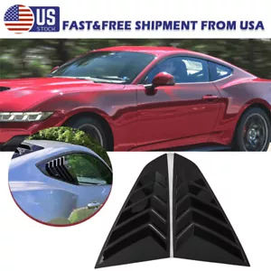 For Ford Mustang S650 Dark Horse GT 2024-2025 Rear Window C-Pillar Louver Covers - Picture 1 of 12