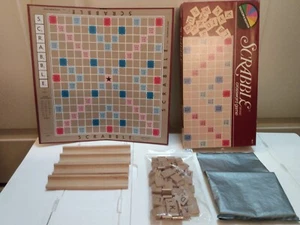 Vintage 1983 Selchow Righter Scrabble Crossword Game Complete 100 Tiles 4 Racks - Picture 1 of 8