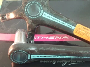 Campagnolo Athena 2x11-Spd 175MM Carbon UT Crank Arms NEW/NOS 2015- 135BCD-Mint - Picture 1 of 3