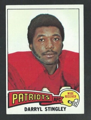 1975 Topps #238 DARRYL STINGLEY New England Patriots - No Creases - VGEX 02 - Image 1 of 2
