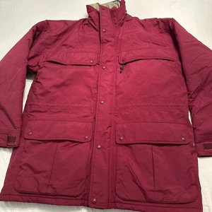 Cabela’s Gore-Tex Jacket Mens Large Brick Red Lined Full Zip Thinsulate - Picture 1 of 10