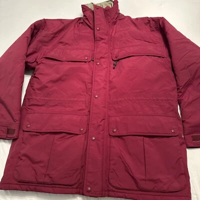 Cabela’s Gore-Tex Jacket Mens Large Brick Red Lined Full Zip Thinsulate - Image 1 of 4
