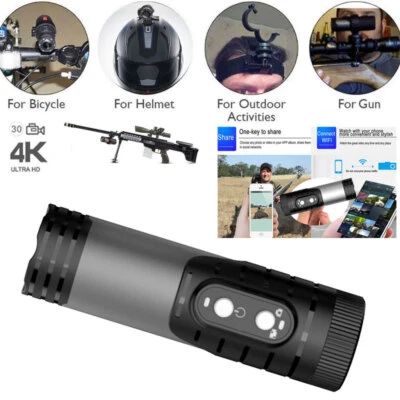 WIFI 4K 1080P HD Sports Camera Outdoor Cam Camcorder Waterproof For Gun Hunting - Image 1 of 4