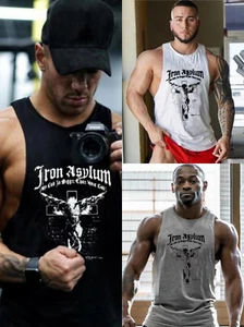 Hombres Chaleco Entrenamiento Gimnasio Camiseta sin mangas Camiseta muscular Culturismo Fitness Camiseta sin mangas - Imagen 1 de 20