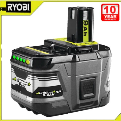 18V 9.0Ah Lithium Battery For Genuine Ryobi P108 ONE+ Plus RB18L40 RB18L50 P104