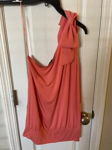 The Limited Women’s Top Size Small Orange Bow On Shoulder - 1 - Picture 1 of 3