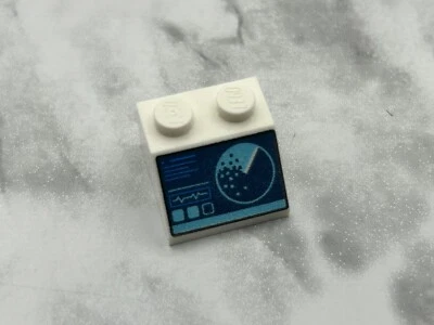 Piezas LEGO Impresas Pendiente 45 2 x 2 con Sonar Azul Oscuro Patrón Pantalla Nº 3039pb132 Foto 1 de 2