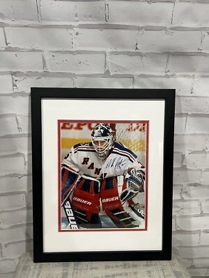 Mike Richter Signed AUTO New York Rangers 8x10 Photo Framed Autographed Steiner - Image 1 of 4
