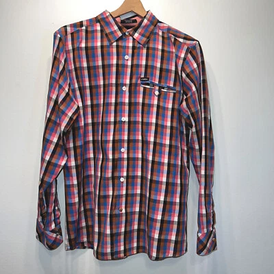 Matix Marc Johnson Signature Series Mens Size Medium Plaid Long Sleeve Shirt - Image 1 of 4