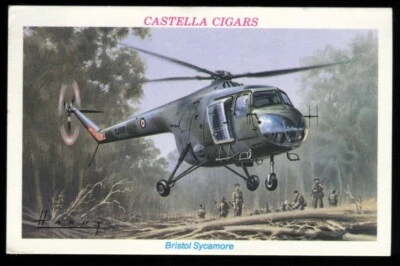Tobacco Card, Castella, BRITISH AVIATION, 1994, Bristol Sycamore, #25 - Image 1 of 2