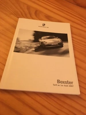 Porsche Boxster Lista De Precios Vehículos Accesorios Prospecto Brochure 08 / 07 - Imagen 1 de 4