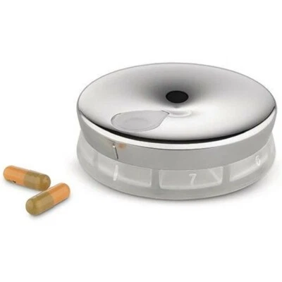 Alessi "Yo Yo" 18/10 Stainless Steel Pill Box / Weekly Pill Holder - Image 1 of 4