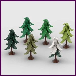 *Pino* 1 pz Neve Albero di Natale Decorazione Strada Fai da Te Blocco Illuminazione - Foto 1 di 30