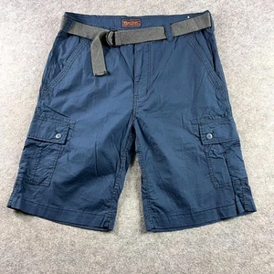 Pantalones Cortos Carga Wearfirst Para Hombre Talla 34 Azul Calce Regular Exterior Cremallera Mosca Cinturón Logo - Imagen 1 de 6