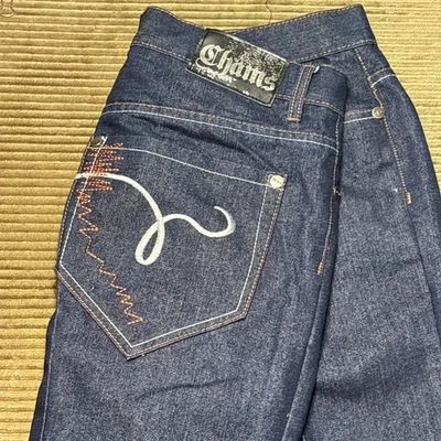 Vintage Y2K Chams Jeans Men’s 38/32 Skate Embroidered  Pockets  - Image 1 of 4