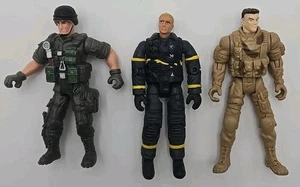 Lot of 3 Action Figures 3-4" | Military Soldier Army Men GI Joe Style |... - Picture 1 of 2