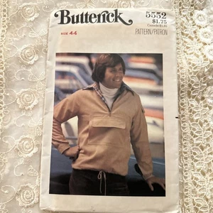 Butterick 5552 lockere Jacke mit Kragen und Tasche Herren Größe 44 Schnittmuster - Bild 1 von 4