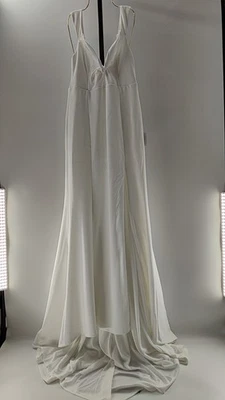 Maxi Vestido Lulus The Way to Love Blanco con Volantes L Foto 1 de 2