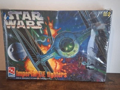 Vintage 1997 Star Wars Imperial Tie Fighter AMT Model Kit FACTORY SEALED NEW - Image 1 of 4