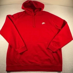 Nike Hoodie Herren XXL 2XL Rot Air Swoosh Classic Large Pullover Sweater - Bild 1 von 6