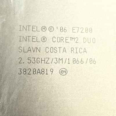 Intel Core 2 Duo E7200 2.53GHz Dual-Core 3MB LGA 775 SLAVN CPU Processor 65W - Image 1 of 3