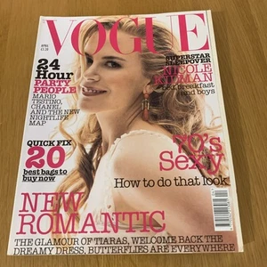 Vogue UK Front Cover Page Only: Nicole Kidman April 2002 magazine fashion - Picture 1 of 6