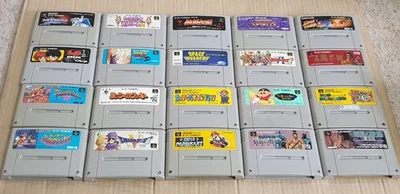 Super Famicom NTSC J SNES Japan Samurai Spirits Mario World, Kart, All Stars Etc - Image 1 of 4