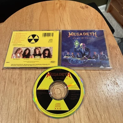 Megadeth - Rust In Peace CD 1st US press CRC metallica slayer exodus anthrax - Imagem 1 de 4