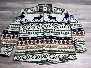 Great Moose Cozy Cabin By Kiel James Patrick Heavyweight Flannel Cottagecore XL - Picture 1 of 5
