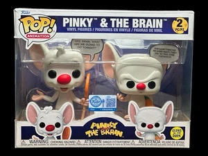 Funko Pop! Pinky & The Brain Glow In The Dark 2-Pack - Funko Shop Exclusive - Picture 1 of 7
