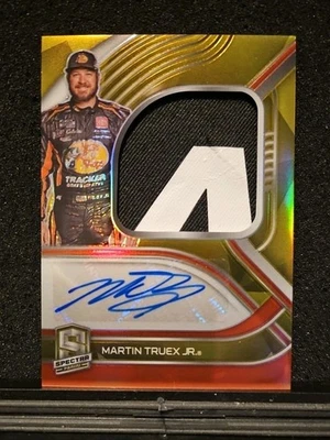 2022 Panini Chronicles Spectra MARTIN TRUEX Jr. Gold Race-Used Autograph 5/5 - Image 1 of 4