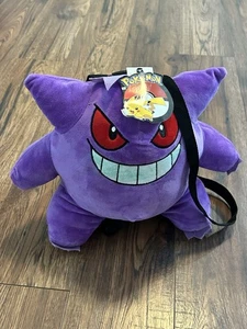 Neu mit Etikett 2016 Nintendo Pokemon Gengar Plüsch Rucksack Stofftier Lila 12 Zoll - Bild 1 von 5