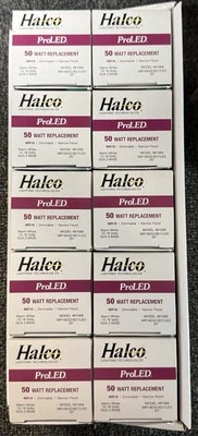 CASE OF 10 HALCO ProLED 81069 MR16EXZ/827/LED 8W (50W Equal) 2700K MR16 GU5.3 - Image 1 of 2