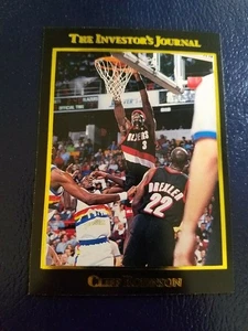 Cliff Robinson UCONN Trailblazers 1993 Investor's Journal GOLD #32 Oddball - Picture 1 of 2