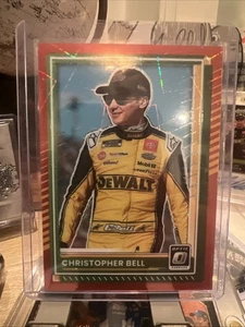 2025 Panini Donruss Nascar - Christopher Bell #70 Optic Red Velocity Prizm /199 - Picture 1 of 3