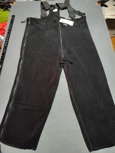 POLARTEC 200 Latzhose Herren XL - kurz Reg schwarz Fleece kaltes Wetter Jagd  - Bild 1 von 16