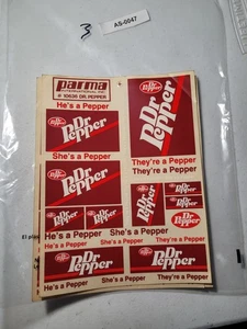Parma 10636 Dr. Pepper Decal Sheet – Vintage RC Sponsor Stickers - Picture 1 of 1